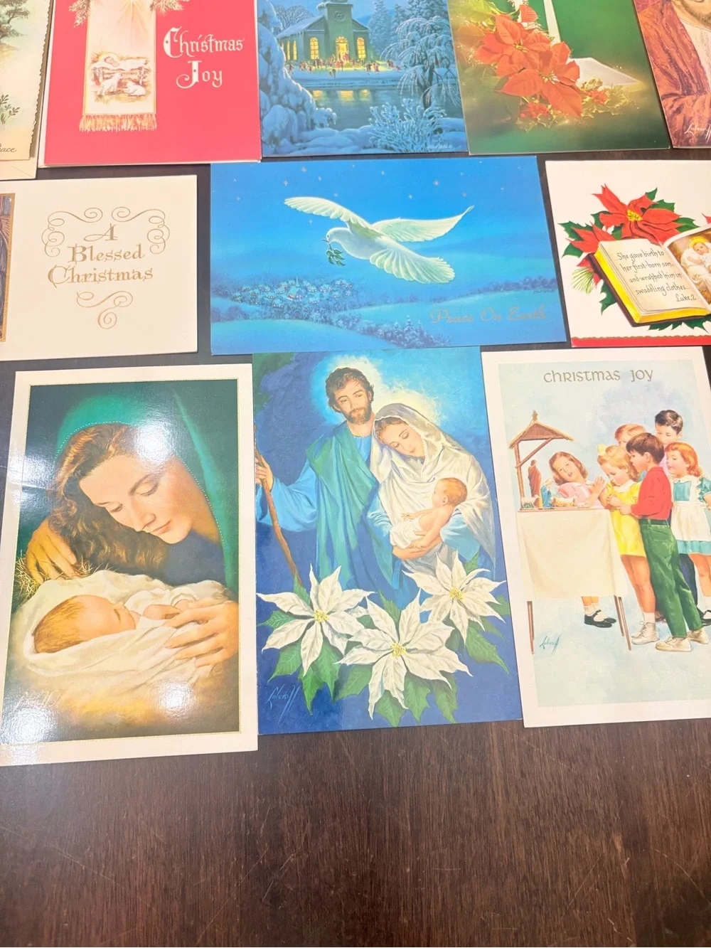 11 Vintage Religious Christmas Cards
